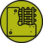 Anhydritestrich – fugenloser Estrich für Innenbereiche Icon für Anhydritestrich als fugenloser Estrich auf Gipsbasis